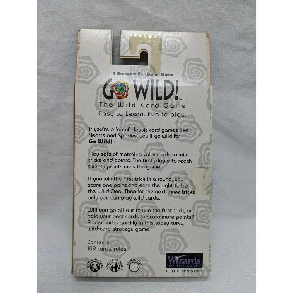 Wizard Of The Coast Go Wild The Card Game Wotc Complete